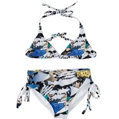 Art Fish Salmon Sydney Metal Kids  Classic Bikini Set by Pakrebo