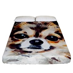 Chihuahua Dog Cute Pets Small Fitted Sheet (king Size) by Pakrebo