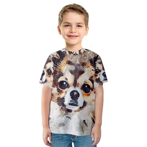 Chihuahua Dog Cute Pets Small Kids  Sport Mesh Tee by Pakrebo