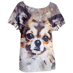 Chihuahua Dog Cute Pets Small Women s Oversized Tee by Pakrebo