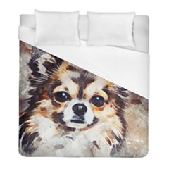 Chihuahua Dog Cute Pets Small Duvet Cover (full/ Double Size) by Pakrebo