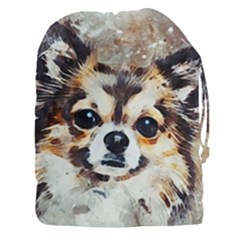 Chihuahua Dog Cute Pets Small Drawstring Pouch (xxxl) by Pakrebo