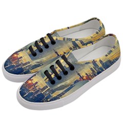 City Metro Pole Buildings Women s Classic Low Top Sneakers by Pakrebo