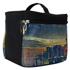 City Metro Pole Buildings Make Up Travel Bag (small) by Pakrebo