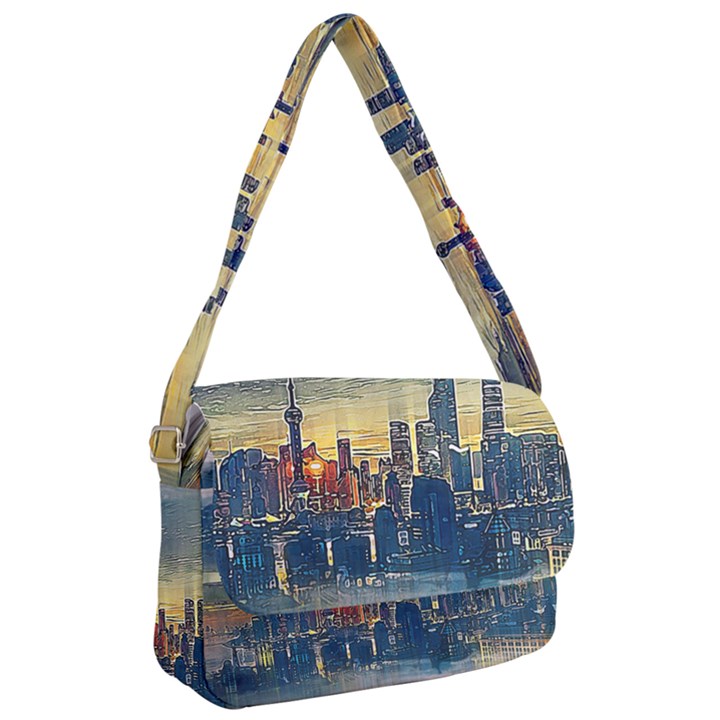 City Metro Pole Buildings Courier Bag