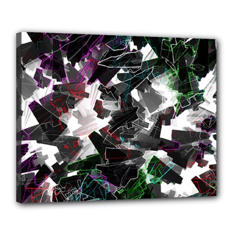 Abstract Background Science Fiction Canvas 20  X 16  (stretched) by Pakrebo