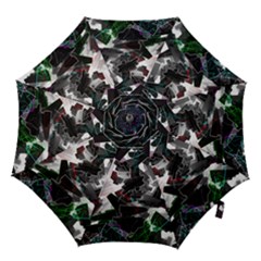 Abstract Background Science Fiction Hook Handle Umbrellas (small) by Pakrebo