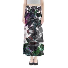 Abstract Background Science Fiction Full Length Maxi Skirt by Pakrebo