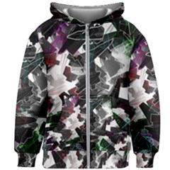 Abstract Background Science Fiction Kids  Zipper Hoodie Without Drawstring by Pakrebo