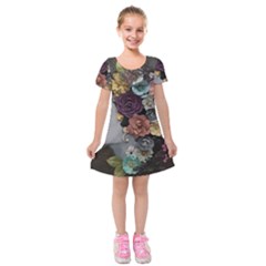 Asian Beauty Kids  Short Sleeve Velvet Dress by CKArtCreations