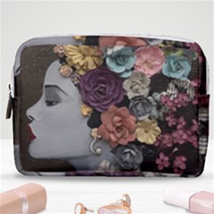 Asian Beauty Make Up Pouch (medium) by CKArtCreations