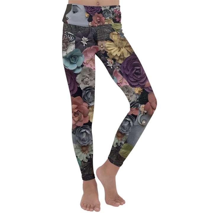 Asian Beauty Kids  Lightweight Velour Classic Yoga Leggings