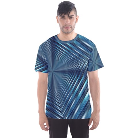 Form Pattern Tunnel Design Men s Sports Mesh Tee by Pakrebo