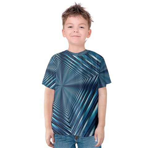 Form Pattern Tunnel Design Kids  Cotton Tee by Pakrebo