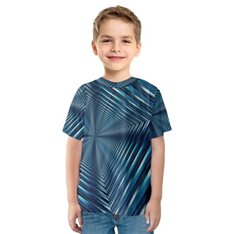 Form Pattern Tunnel Design Kids  Sport Mesh Tee by Pakrebo