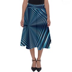 Form Pattern Tunnel Design Perfect Length Midi Skirt by Pakrebo