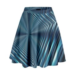 Form Pattern Tunnel Design High Waist Skirt by Pakrebo