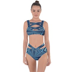 Form Pattern Tunnel Design Bandaged Up Bikini Set  by Pakrebo