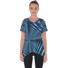 Form Pattern Tunnel Design Cut Out Side Drop Tee by Pakrebo