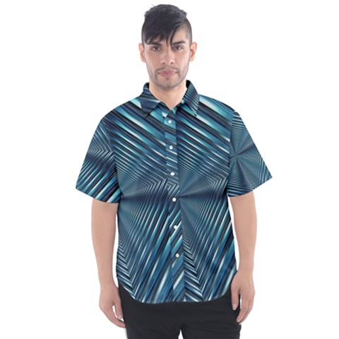 Form Pattern Tunnel Design Men s Short Sleeve Shirt by Pakrebo