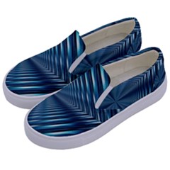 Form Pattern Tunnel Design Kids  Canvas Slip Ons by Pakrebo