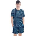 Form Pattern Tunnel Design Men s Mesh Tee and Shorts Set View1