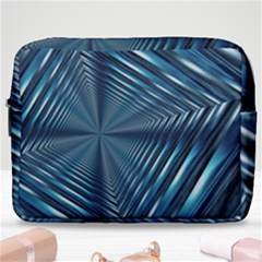 Form Pattern Tunnel Design Make Up Pouch (large) by Pakrebo