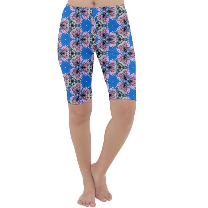 Pattern Sequence Motif Design Plan Floral Cropped Leggings 