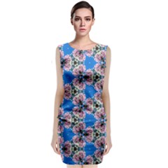 Pattern Sequence Motif Design Plan Floral Classic Sleeveless Midi Dress