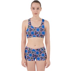 Pattern Sequence Motif Design Plan Floral Work It Out Gym Set by Pakrebo