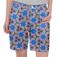 Pattern Sequence Motif Design Plan Floral Pocket Shorts by Pakrebo