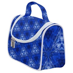 Background Wallpaper Pattern Blue Satchel Handbag by Pakrebo