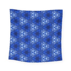 Background Wallpaper Pattern Blue Square Tapestry (small)