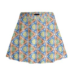 Background Wallpaper Pattern Mini Flare Skirt by Pakrebo