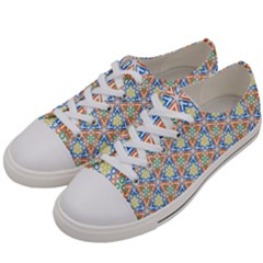 Background Wallpaper Pattern Women s Low Top Canvas Sneakers by Pakrebo