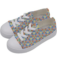 Background Wallpaper Pattern Kids  Low Top Canvas Sneakers by Pakrebo