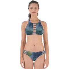 Birch Forest Nature Landscape Perfectly Cut Out Bikini Set by Pakrebo