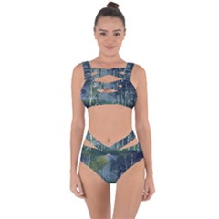 Birch Forest Nature Landscape Bandaged Up Bikini Set  by Pakrebo