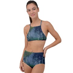 Birch Forest Nature Landscape High Waist Tankini Set by Pakrebo