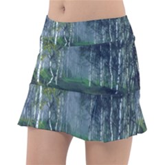 Birch Forest Nature Landscape Tennis Skirt by Pakrebo