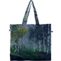 Birch Forest Nature Landscape Canvas Travel Bag View1