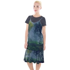 Birch Forest Nature Landscape Camis Fishtail Dress by Pakrebo