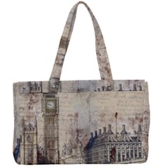 London Westminster Bridge Building Canvas Work Bag by Pakrebo