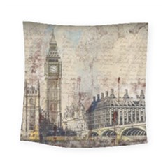 London Westminster Bridge Building Square Tapestry (small)