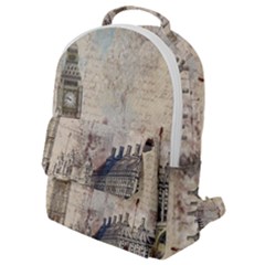 London Westminster Bridge Building Flap Pocket Backpack (small) by Pakrebo