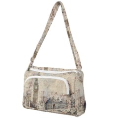 London Westminster Bridge Building Front Pocket Crossbody Bag by Pakrebo