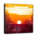 Sun Evening Sunset Sky Landscape Mini Canvas 8  x 8  (Stretched) View1