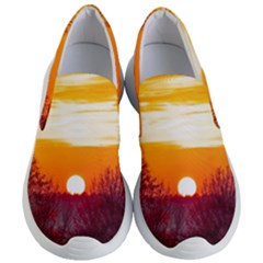 Sun Evening Sunset Sky Landscape Women s Lightweight Slip Ons by Pakrebo