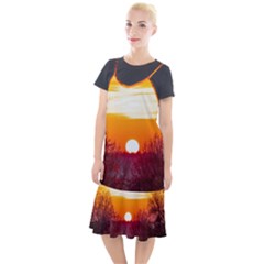 Sun Evening Sunset Sky Landscape Camis Fishtail Dress by Pakrebo