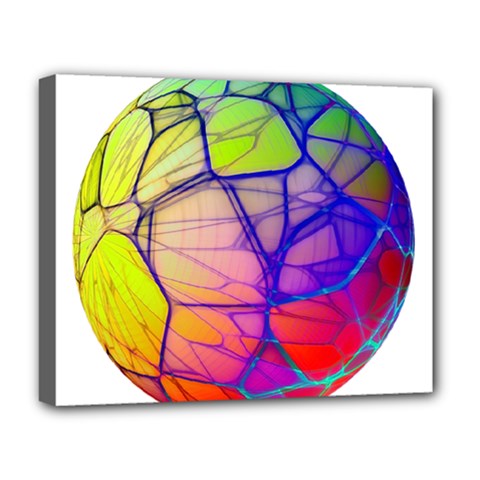 Isolated Transparent Sphere Deluxe Canvas 20  X 16  (stretched) by Pakrebo